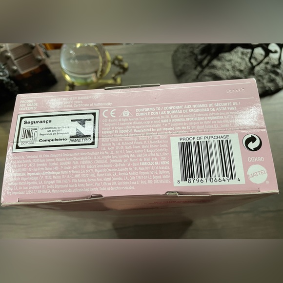 Rare Purple Tutu Ballet Wishes Pink Label Barbie Collector Series Brand New NIB - Picture 5 of 5